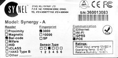 12X SYNEL SYNERGY-A BARCODE READER W/ FINGERPRINT SENSOR & POE COMMUNICATION