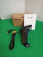 NETUM NT-1228BC Bluetooth Barcode Scanner Compatible with 2.4G Black