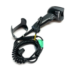 Keyence HR-100 Rev. Q Handheld Barcode Scanner w/ HR-1C3RC Communication Cable