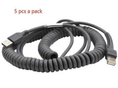 5pcs LS2208 LS4208 CBA-U12-C09ZAR 9FT Coiled USB Cable for Motorola Symbol