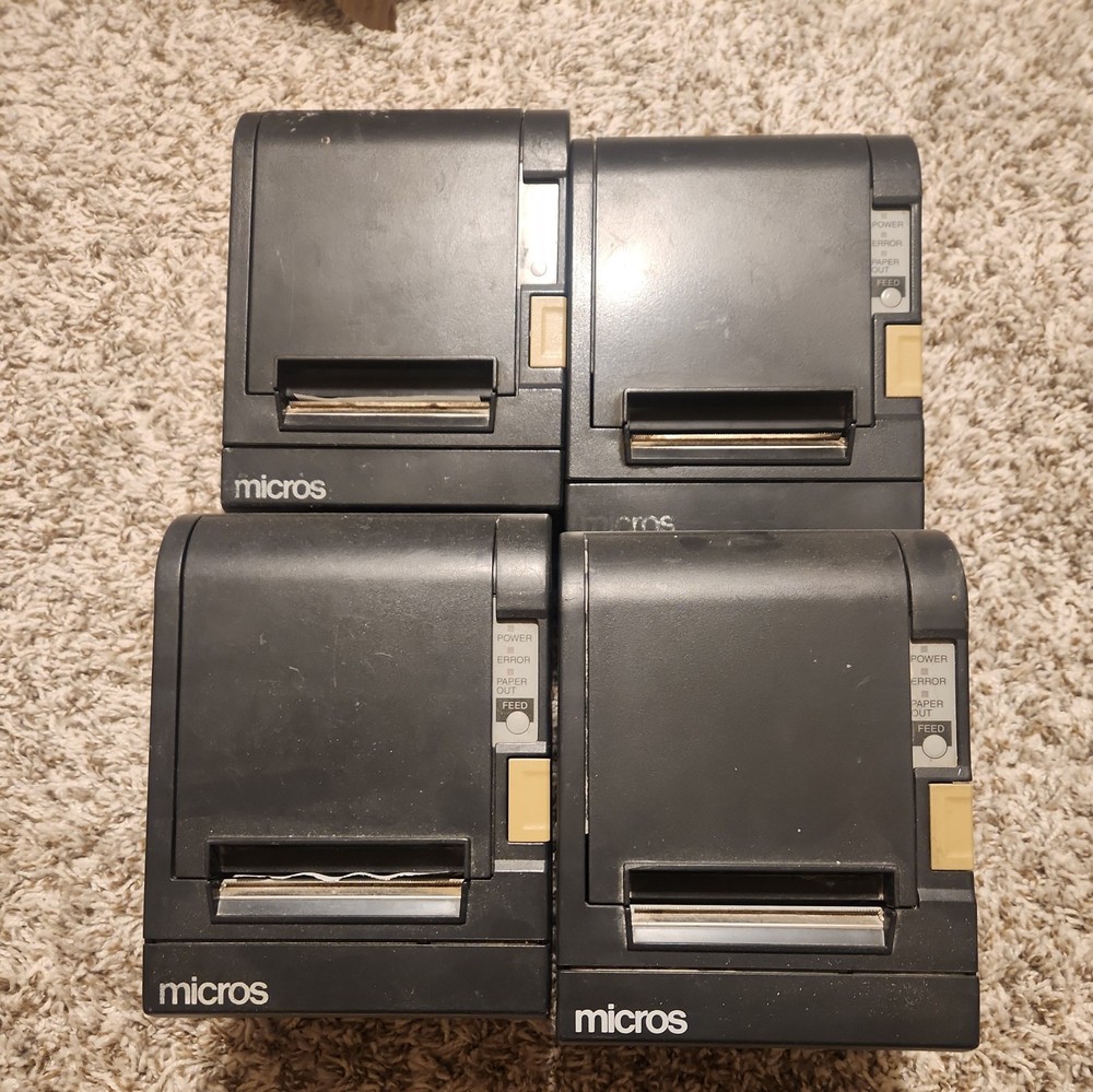 4x EPSON MICROS TM-T88II M129B POS Thermal Receipt Printer UNTESTED. Free ship