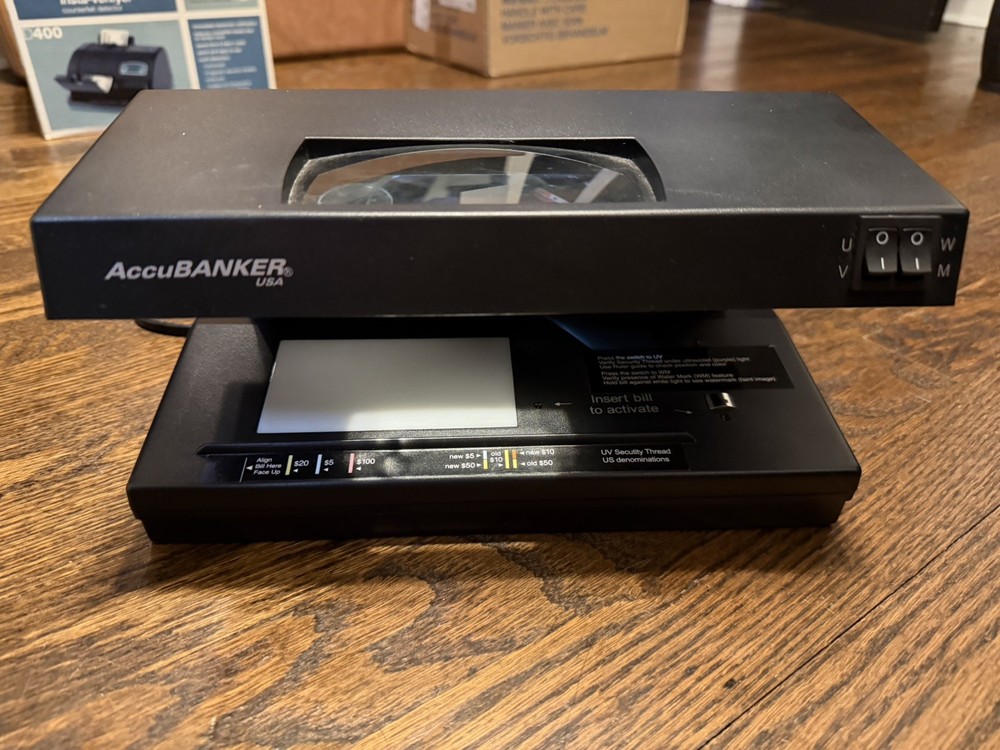 AccuBanker D66 UV Bill Validator – Tested and Working