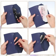 12Pcs PU Leather Envelope Wallet Money for Women Men,Yellow