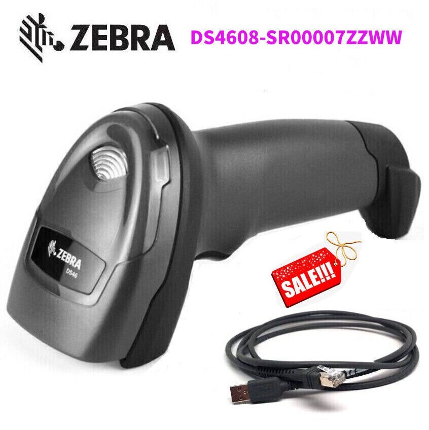Zebra DS4608-SR00007ZZWW Handheld 1D 2D Barcode Scanner Reader With USB Cable