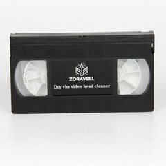 Zoravell VHS Head Cleaner for Players Tape, Dry Technology Reusable Black