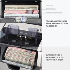 NUCOUN VC-7 Bank Grade Money Counter Machine Mixed Denomination,Value Countin…