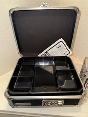 2 New Vaultz Locking Boxes Cash Box w/Combo Lock & Storage Box w/keys