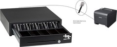 EOM-POS Cash Register Money Drawer. Compatible with Square [Receipt Printer…
