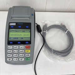 First Data FD50 EMV NFC (Dial/IP) Credit Card Machine w/ AC Adapter