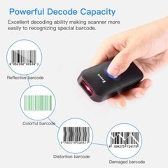 Eyoyo Mini Bluetooth Barcode Scanner Wireless Barcode Reader For Windows Android