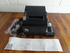 EOM-200 POS Thermal Receipt Printer Ethernet/LAN USB & Serial Autocut Tested