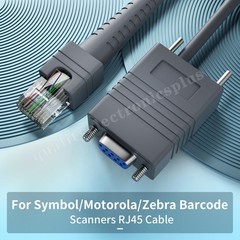 2PC*5M RS232 to RJ45 Scanner Cable For Zebra DS9808 DS6707 DS6700 DS6708 DS4208