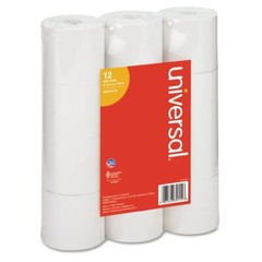Adding Machine/Calculator Roll, 2-1/4&Prime;x150 ft White 12/Pack, UNV35715