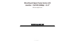 MicroTouch- OF-215P-B1 21.5&Prime; 1920×1080 PCAP Open Frame Touch Monitor VGA/HDMI/DP