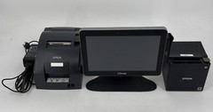 ELO ESY10i1B Touchscreen Toast POS Computer w/ Card Reader, 2 Receipt Printers