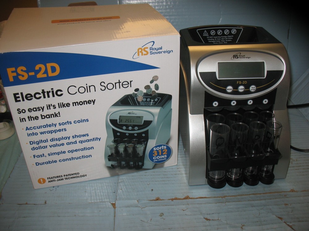 Royal Sovereign FS-2D 2 Row Electric Coin Counter