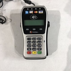 First Data FD130 Credit Card Machine And Auxiliary Pin Pad FD35 Used.