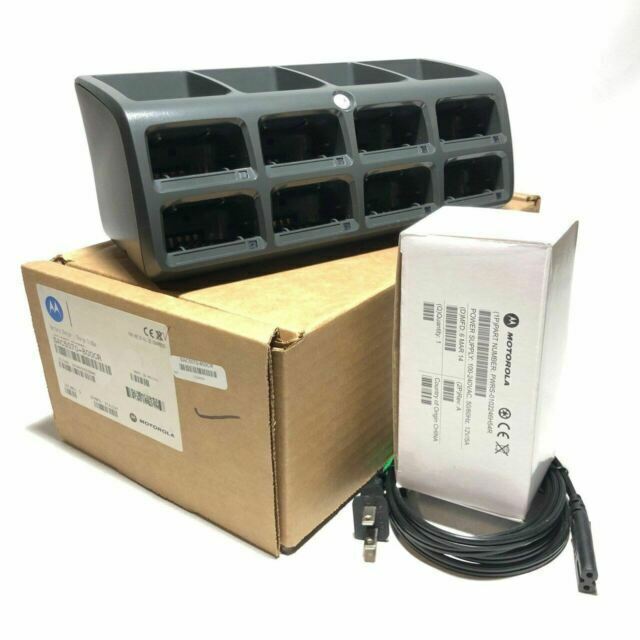 NEW Symbol Motorola SAC5070-800CR 8 Slot Battery Charger Cradle