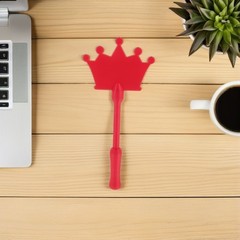 Reusable 3D Printed Credit Card Wand for Contactless Payment Red Portable Clip