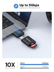 SD Card Reader, Dockteck USB 3.0 Card Reader to Micro SD Card Adapter, 5G SD …