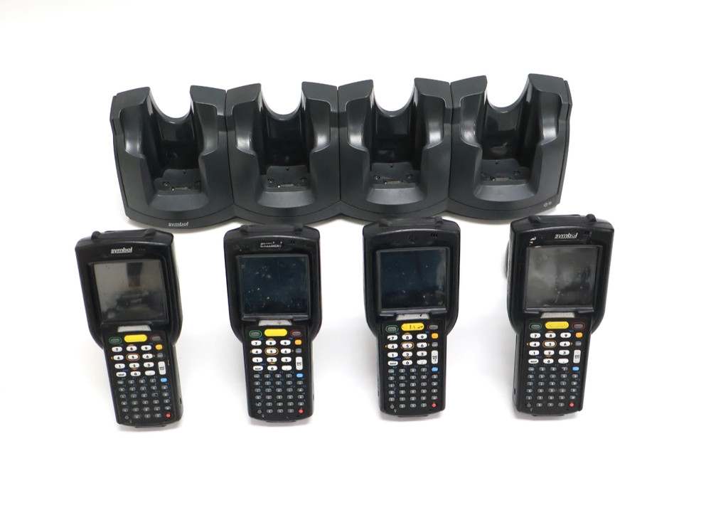 Motorola Symbol MC32N0 Barcode Scanner 4-Slot Charging Cradle CHS3000-4000C
