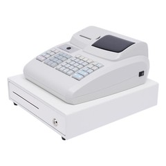 Electronic Cash Register Drawer Box LED Display w/ Key for Retail/Restaurant POS