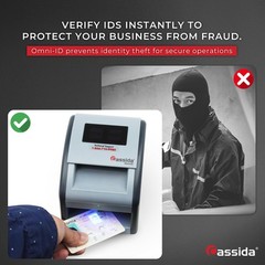 Cassida Currency Counterfeit Detector Dark Blue ID UV Light Verification Device