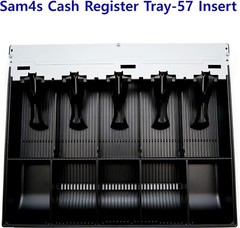 SAM4S Tray 57 Cash Drawer Insert Money, 5 Bills, 5 Coins ER-5200 ER-5215 ER-5240