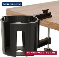 Original Large Desk Cup Holder Clamp | Anti-Spill Mount, Multi-Directional Drink