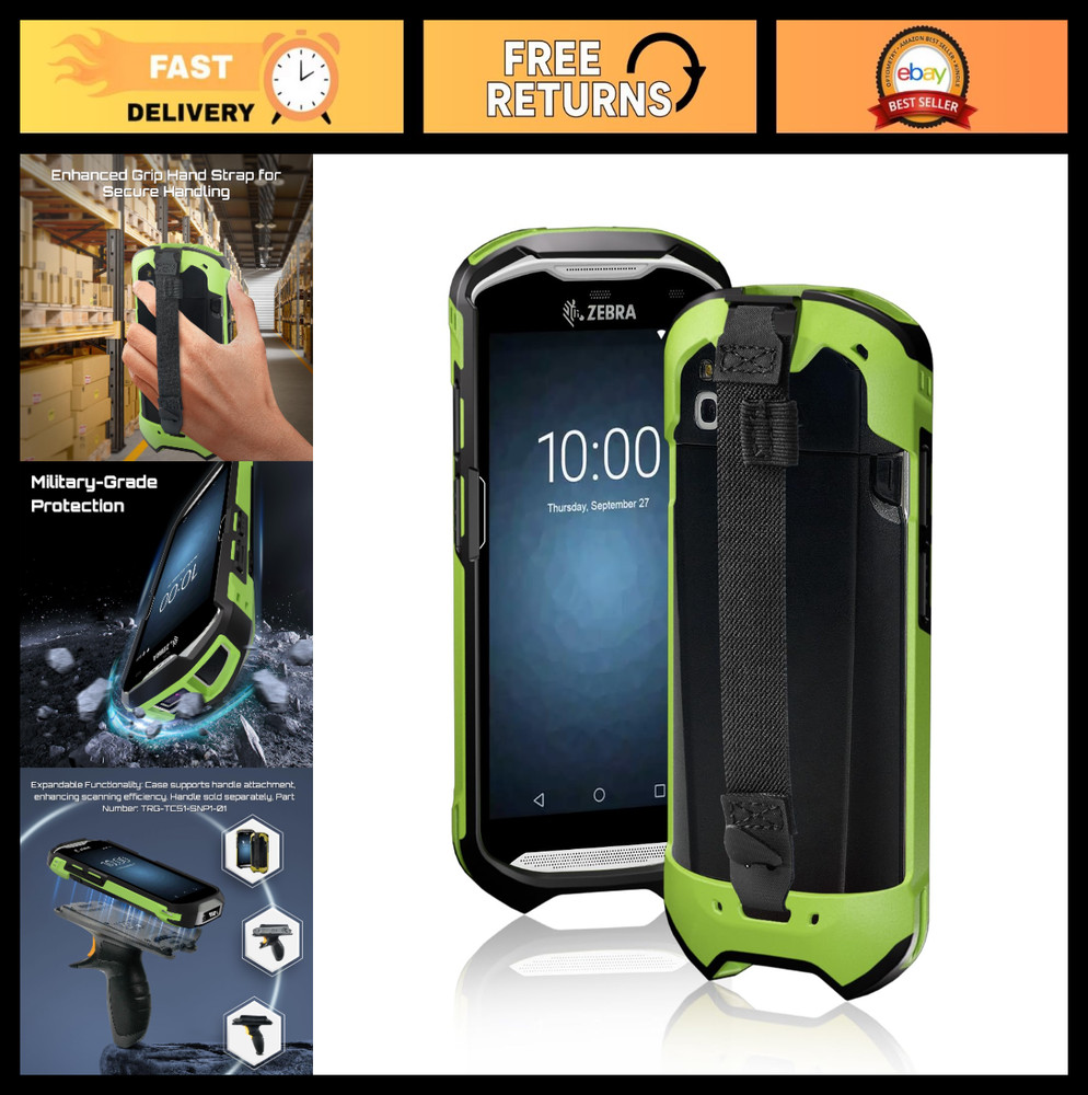Protective Ergonomic Case with Hand Strap for Zebra TC51 TC52 TC56 TC57 Barcode