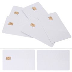 5x Chip Blank Smart Card Contact IC Card Safety White ISO PVC IC SLE4442