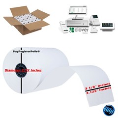 POS 10 Rolls 3 1/8&Prime; x 230&prime; Thermal Receipt Paper BPA free cash register rolls