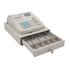 Electronic Cash Register with Flat Keyboard & Thermal Printer Commercial 48 Keys