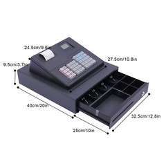 39 Keys Automatic Cash Register Cash Register English Cash Box With Compact Cash