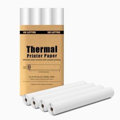4 Rolls A4 Thermal Printer Paper 8.5×11&Prime; for M08F M832 M834 Portable Printer