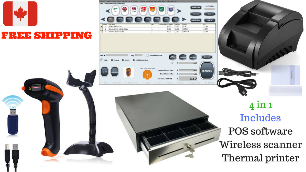 Best price Entry level POS Point of Sale System Combo Kit Retail Store Canada