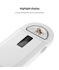 Rechargeable 134.2Khz Animal Microchip RFID Reader PT160 Handheld Digital ID Pet