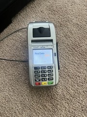 First Data (Model FD130) Duo Credit Card Terminal [TESTED/WORKING] Black/Silver