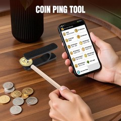 Portable Coin Ping Tester – Authenticity Check Tool, Clear Sound, Size Compariso