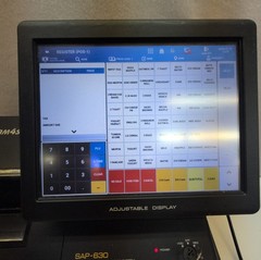Sam4s SAP-630 Cash Register Touch Screen – License Until 2028