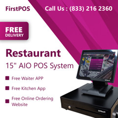15 » Touchscreen POS Cash Register Till System Restaurant Café Bar