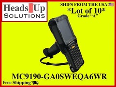 LOT OF TEN (10) MC9190-GA0SWEQA6WR GRADE « A » Refurbished Barcode Scanner – USA!