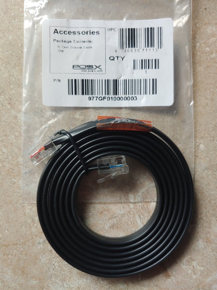 POS-X EVO, ION & APEX Cash Drawer Kick Cable for Star Printers POS or « CD » Port