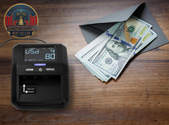 Counterfeit Money Detector Machine, Portable Counterfeit Bill Detector with LCD