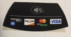 VIVOtech VivoPay 4500 4800 4500M 4000 Visa MasterCard Decal Sticker