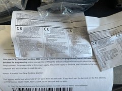 NCR / Honeywell 3820 Cordless Linear Image Barcode Scanner USB Kit – New!