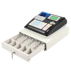 Electronic POS System Cash Register LED Display For Retail W/ Drawer 48 Keys US