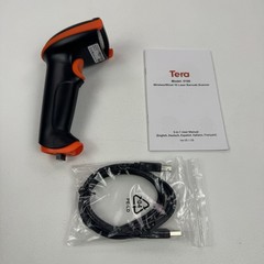 Tera D5100 2D Barcode Scanner Wireless USB Wired QR 2200mAh Orange