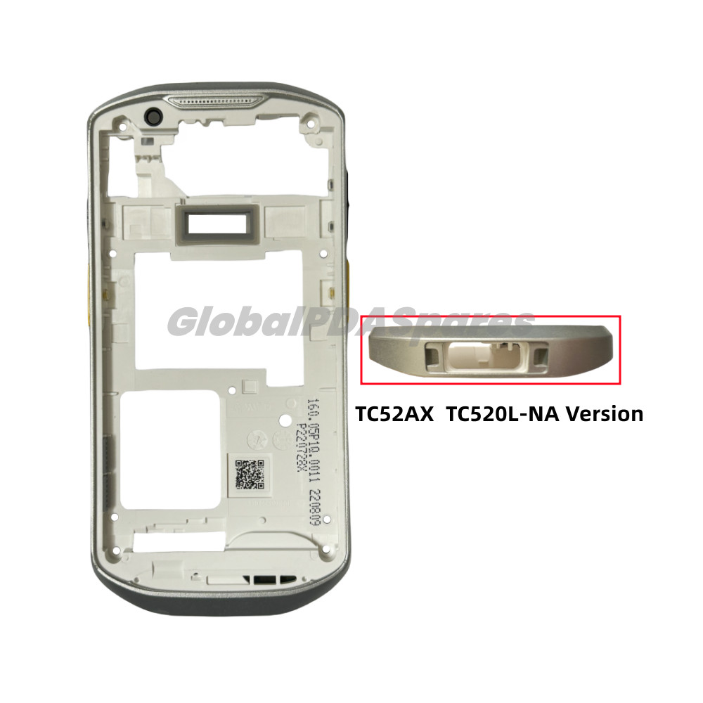 Top Shell & Middle Cover with Side Button for Zebra TC52AX TC520L-NA Series
