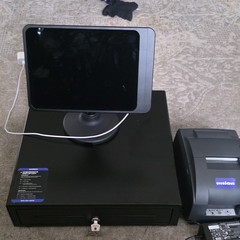 Epson Receipt Printer POS Bundle w/ Cash Drawer & Tablet Stand